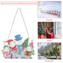 DIY Applique Diamond Snowman Christmas Tree Wall Hanger Acrylic Kit Pendant