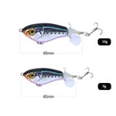 Popper Fishing Lure Topwater Floating Propeller Artificial Swimbait (9g 1)