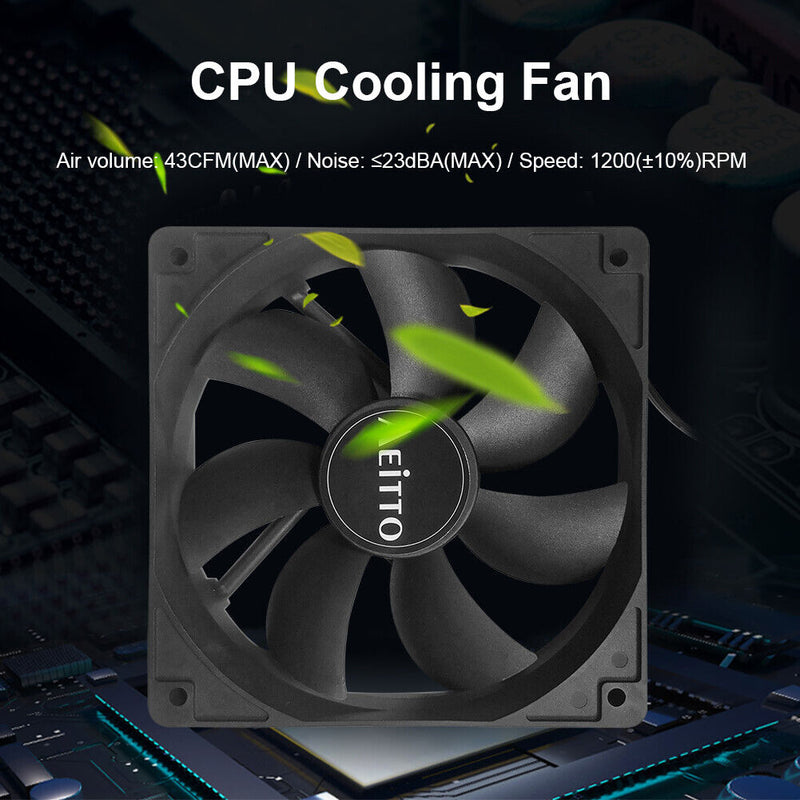 120mm 4 Pin PC Computer Case Cooling CPU Cooler Fan DC 12V Silent Radiator Newly