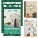Wall Mounted Wood Key Holder 5 Hooks Organizer Entrance Door Hanging Rack Newly