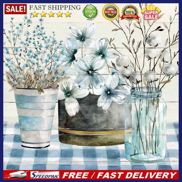 Table Flowers Oil Paint By Numbers Kit DIY Acrylic Painting on Canvas Framele