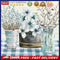 Table Flowers Oil Paint By Numbers Kit DIY Acrylic Painting on Canvas Framele
