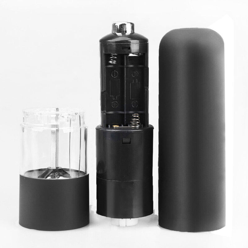 ABS Electric Pepper Salt Spice Mill Grinder Seasoning Grinding Tool (Black)