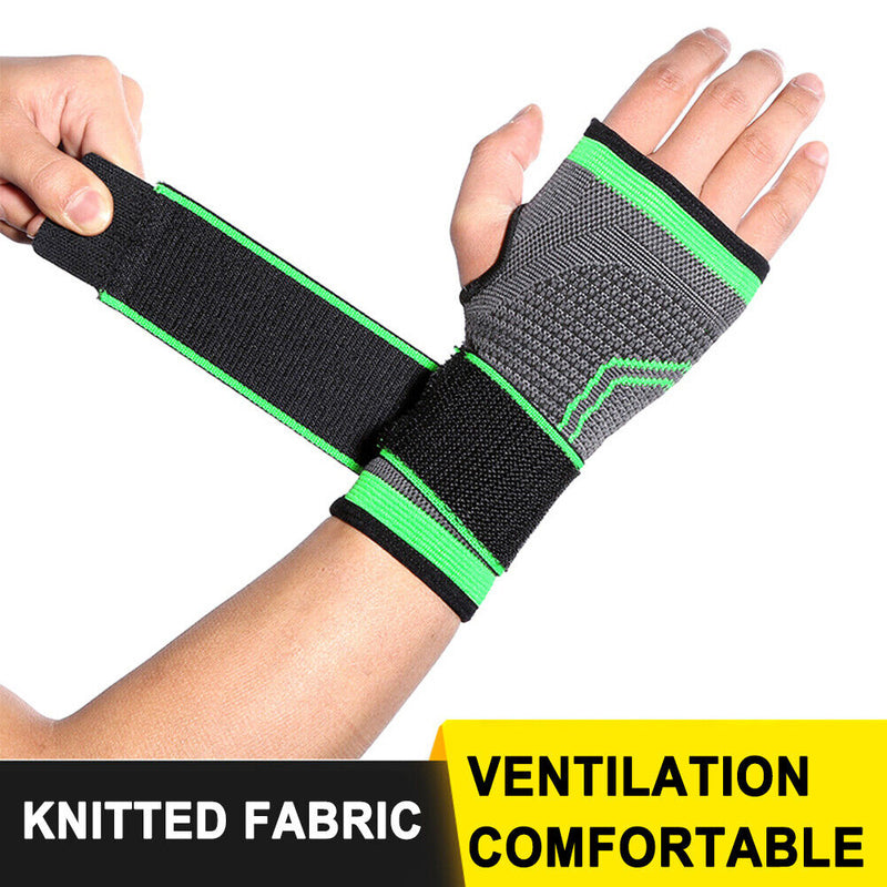 Protective Sport Wrist Support Weightlifting Basketball Brace Hand Wrap (L)