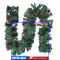 Christmas Rattan Garland Ornametns LED Christmas Wreath Background Pendant