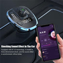 Car Charger Adapter FM Transmitter with USB Port Bluetooth 5.0 Support`