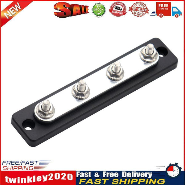 Bus Bar 48V 150 Amp Busbar with Clear Cover for Truck Boat RV (AOA1139-A) Newly