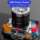Bright USB Rechargeable LED Headlamp Fishing Light Sensor Headlight Head Torch