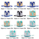 Props Elastic Baby Birthday Hat Crown Hair Band Floral Headwear Party Headdress