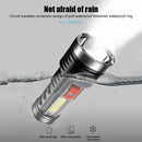 Ultra Bright Flashlight 6LED Powerful COB Side Lamp Rechargeable Torch Lights
