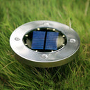 LED Solar Power Ground Lights Floor Decking Outdoor Garden Yard Lawn Path Lamp