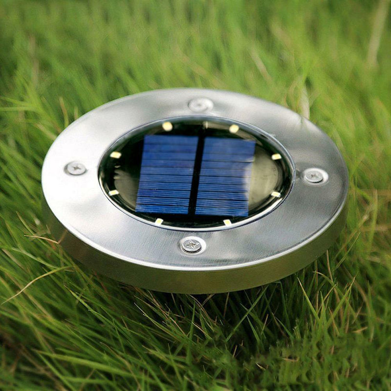 LED Solar Power Ground Lights Floor Decking Outdoor Garden Yard Lawn Path Lamp