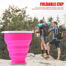 Multi-purpose Silicone Cup Outdoor Camping Drinking Mug Collapsible Water Cups