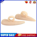 Toe Separator Hallux Valgus Bunion Correction Straightener Foot Pad (Beige)
