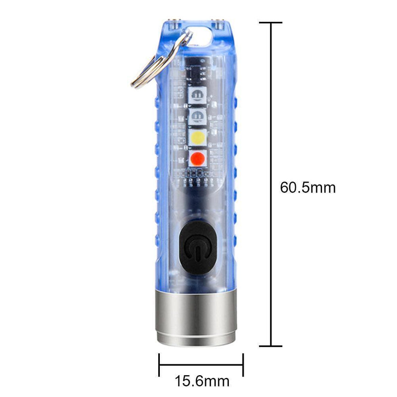 Camping SST20 LED Mini Flashlight Waterproof UV Purple Light (Clear Blue)
