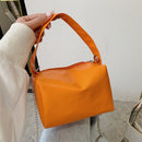 Fashion Women PU Solid Color Chain Messenger Shoulder Bag Mini Square Handbag