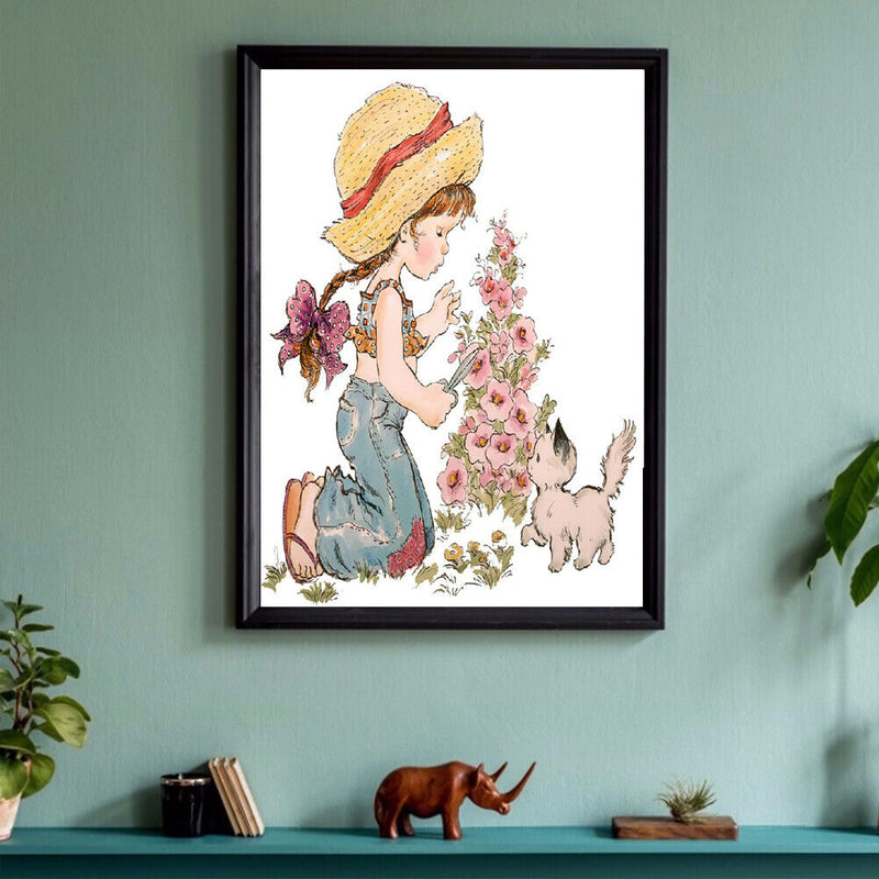 5D Diamond Painting Full Round Drill Cartoon kid Picture of