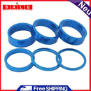 6pcs CANSUCC MTB Bicycle Headset Front Fork Washers Spacers Gasket (Blue)