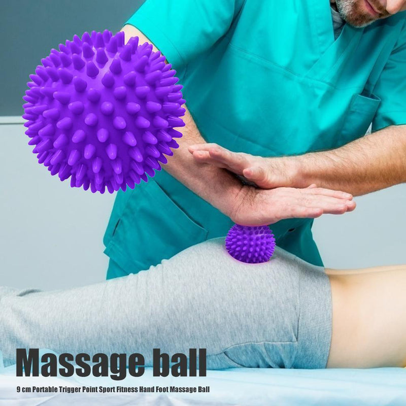 PVC Spiky Massage Ball Fitness Muscle Relax Hedgehog Physiotherapy (Purple)