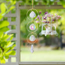 1/5pcs Shiny Moon Sun Heart Ball Wind Chimes Home Balcony Window Car Room Dec