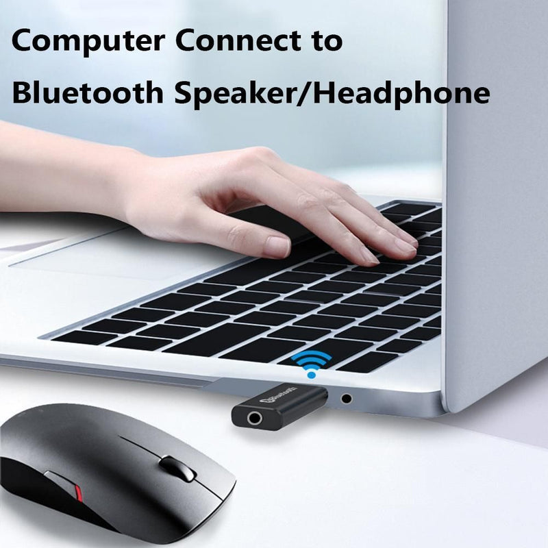 Dongle Stereo AUX Bluetooth 5.0 Adapter Audio Receiver 2-in-1 USB Transmitter