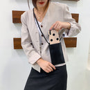 Retro Women PU Leather Solid Color Shoulder Bag Mini Crossbody Mobile Phone Bags