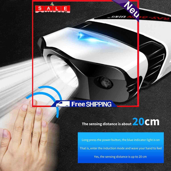 Ultra Bright Headlight LED Clip-on-Cap Lights - Rechargeable 3-Mode Bag