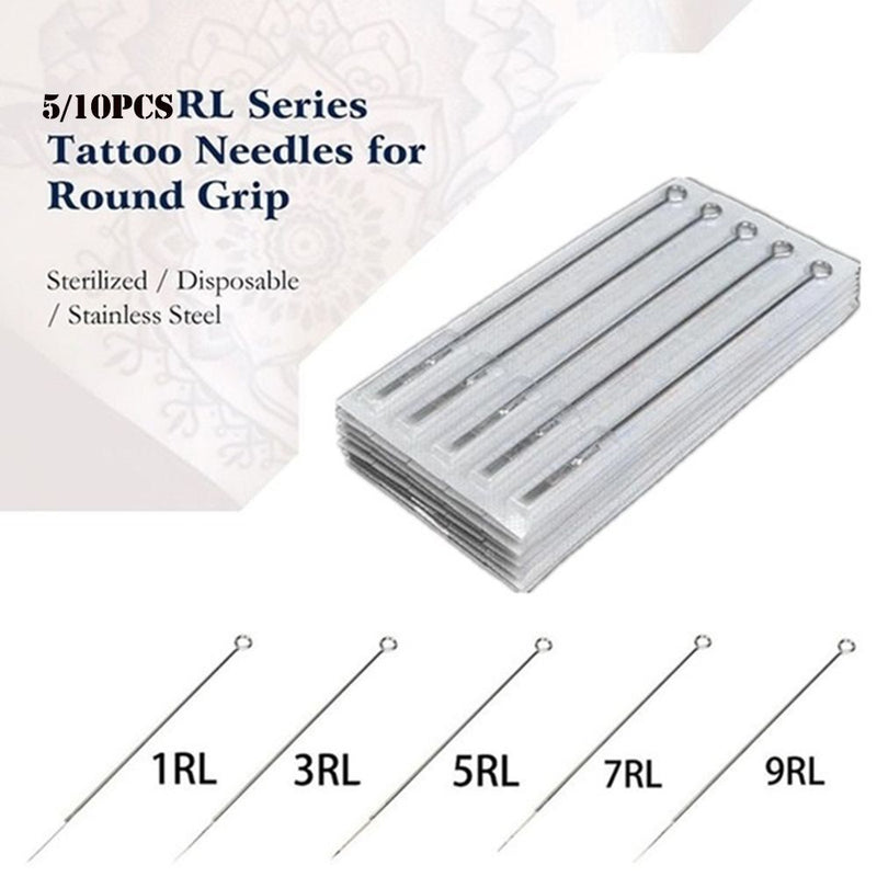 Disposable 1/3/5/7/9/11 RL Sterile Needles Stainless Steel Tattoo Needles
