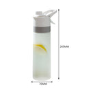 #A 650ml Spray Water Bottle Outdoor Bike Sports Travel Fashion Drinking Kettle