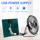 5W Greenhouse USB Solar Exhaust Fan Power Bank Mini Solar Panel Fan Fans