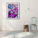 DIY Full Round Drill Diamond Painting Butterfly Mosaic Rhinestone Art