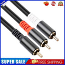 #A RCA Male to Dual RCA Male Audio Cable Converter Adapter for Car Player Mixer