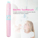 Children Portable Waterproof IPX7 Ultrasonic Electric Toothbrush (Pink)