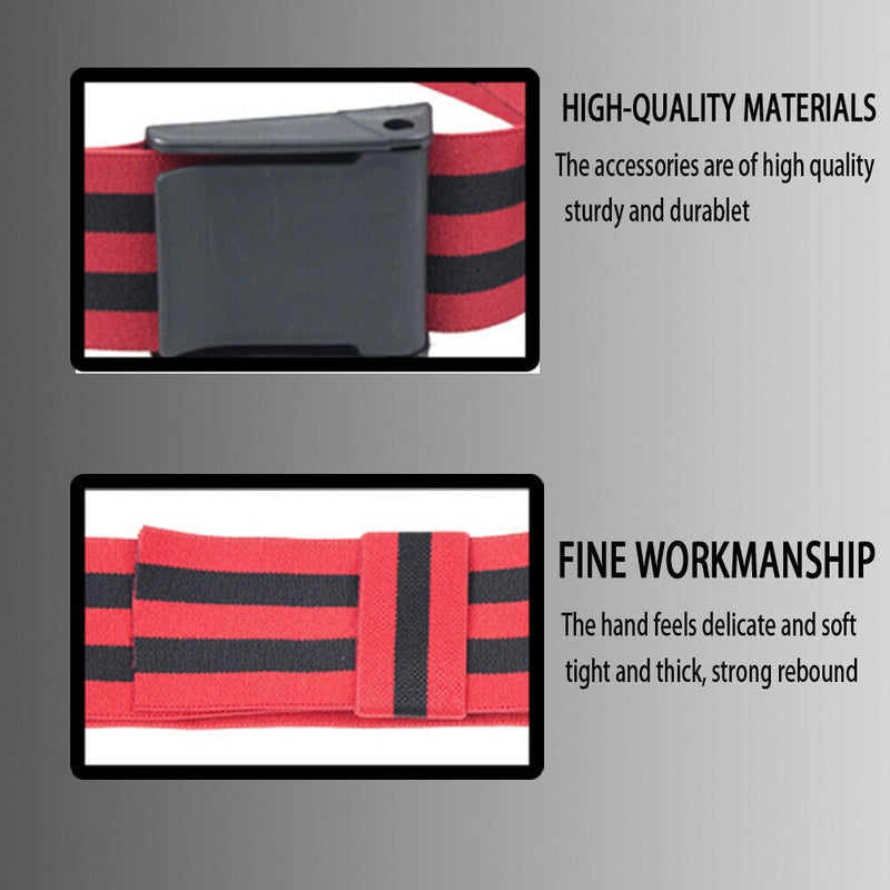 2pcs Blood Flow Restriction Bands Training Belts Leg Wraps Muscle Yoga Equipment