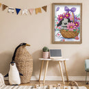 5D Diamond Flower Basketball Puppy Full Drill Rhinestone Mosaic Art Picture Kits