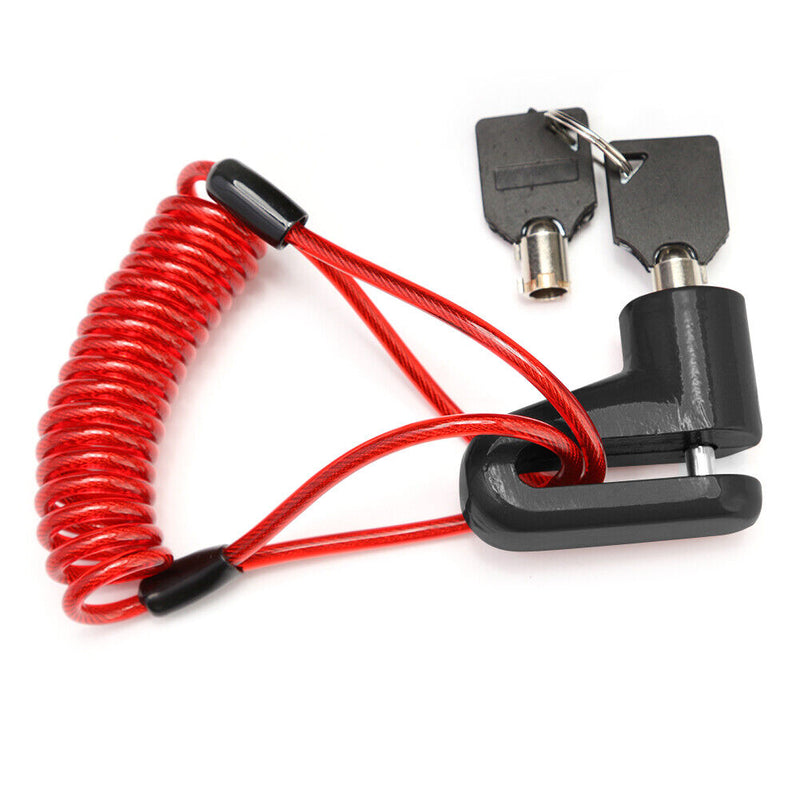 Anti-Theft Disc Brakes Lock w/ Steel Wire for M365 Scooter (Red+Black) Newly