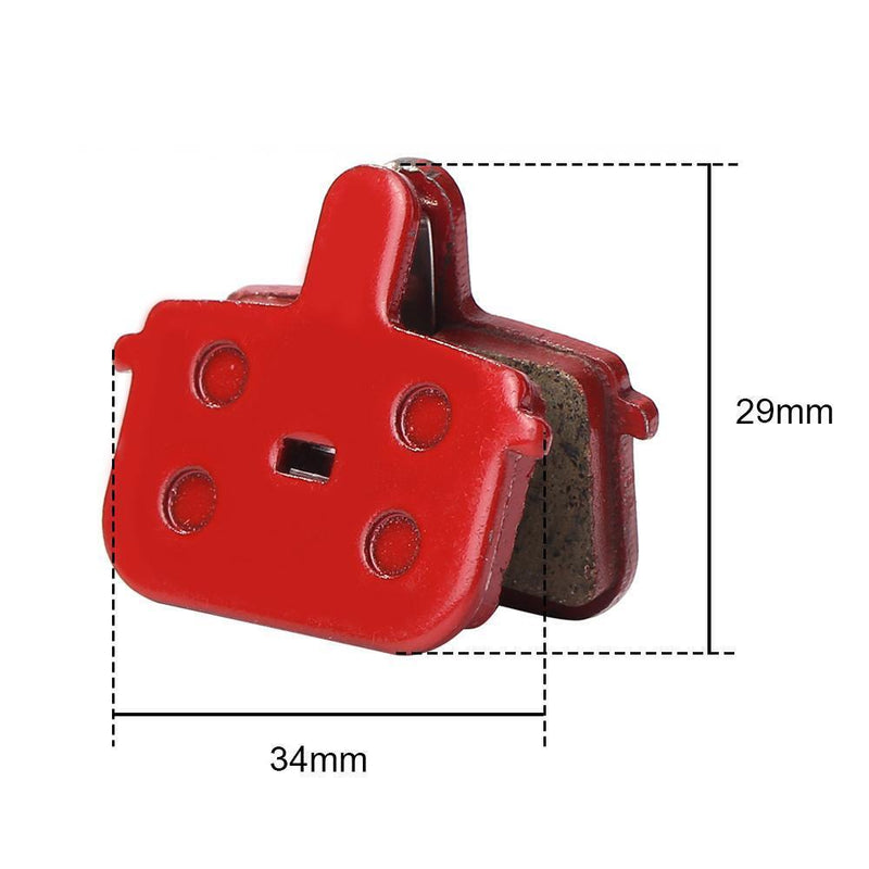 5 Pair MTB Mountain Bike Brake Pads Bicycle Semi-Metallic Brake Pad Parts