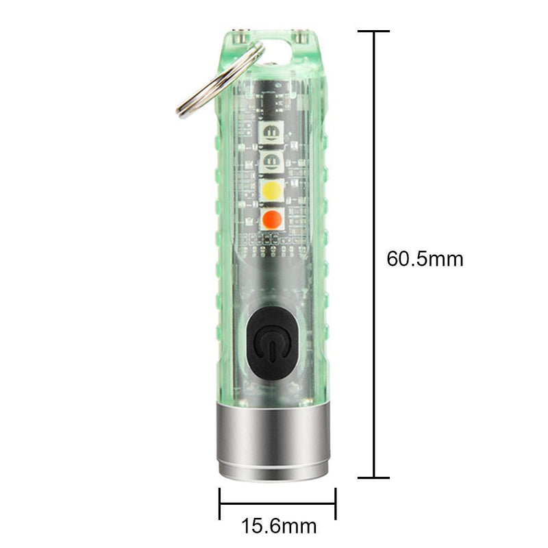 Camping SST20 LED Mini Flashlight Waterproof UV Purple Light (Clear Green)