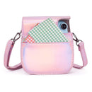 PU Leather Camera Case Protector for Instax Mini 11 9 8+ 8 (Aurora Pink) Newly