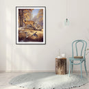 Mosaic Animals Series Full Round Drill Diamond Painting Drawing Art Kit Decor
