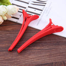12pcs Hairdressing Sectioning Clamps Clips Salon Hair Styling Tools(Red)