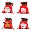 Xmas Candy Bag Flannel Xmas Gift Bag for Home Holiday Party Decor (Bear)