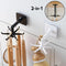 360° 6-Hook Under Shelf Kitchen Utensil Organiser Wall Hook Hanging Rack Holder`