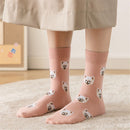 Cute Creative Cartoon Dog Female Sox Stockings Cotton Socks Middle Tube Socks