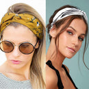 Women Girls Summer Print Bow Cross Headbands Fashion Hairbands Hair Accesso