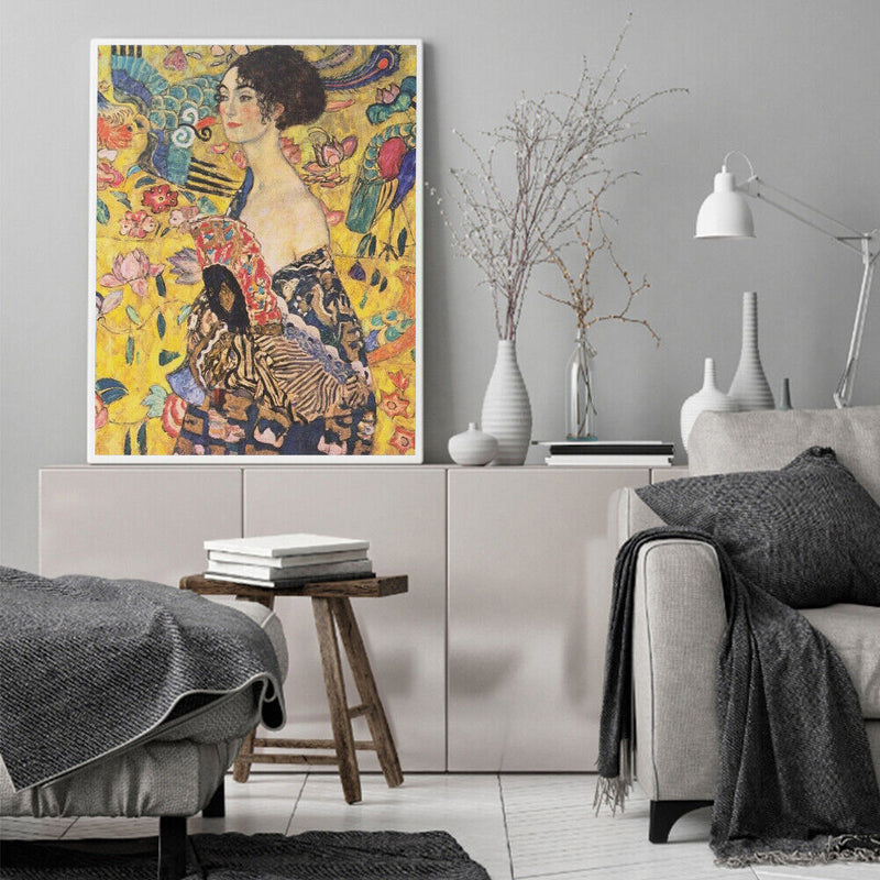 Female Art Frameless Picture Oil Paint By Numbers Hand Painted Picture for Home