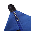 Women Zip Ingot Shape Dumpling Handbag Cosmetic Bag Makeup Tote(Royal Blue)