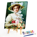 Noblewoman Oil Paint By Numbers Kit DIY Drawing Picture for Adults Home Decor