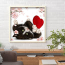 Diamond Painting Love Kitten Full Round Drill Picture of Rhinestone DIY Drawing
