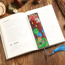 DIY Special Shaped Rhinestone Diamond Painting Leather Bookmark Tassel Page Mark